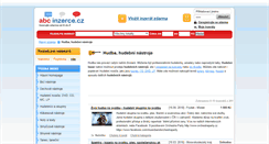 Desktop Screenshot of hudba.abc-inzerce.cz